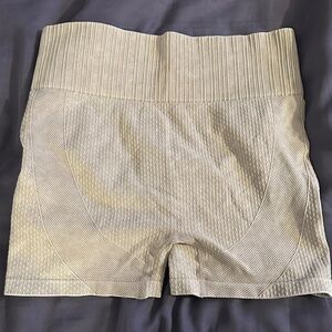 Women's Tan Ribbed Shorts